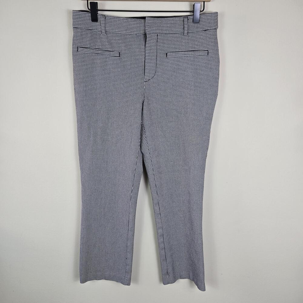 Maeve Anthropologie Pants Womens 8 Houndstooth Stretch Trousers Workwear Career